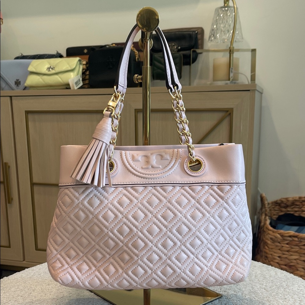 Tory Burch Pink Quilted Shoulder Bag